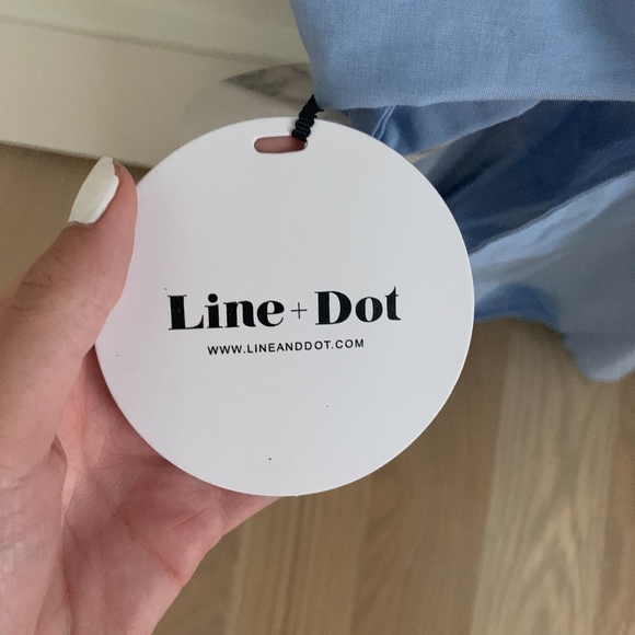 Line + Dot mini light blue dress - Picture 3 of 3